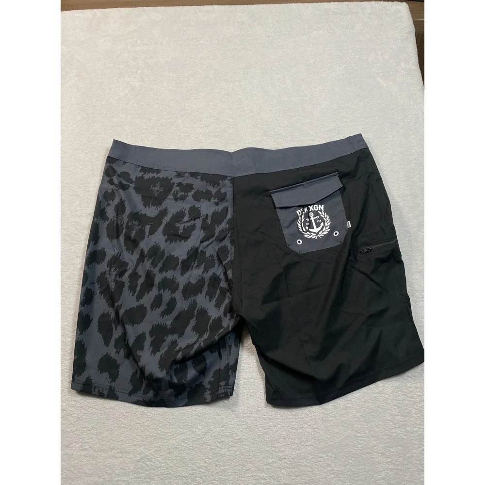Dixxon Flannel Co. Gnar‎ Boardshorts Mens 48 Black Gray Brush Classic Redefined